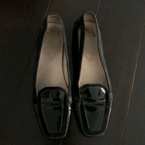 Tod’s Black Patent Loafers